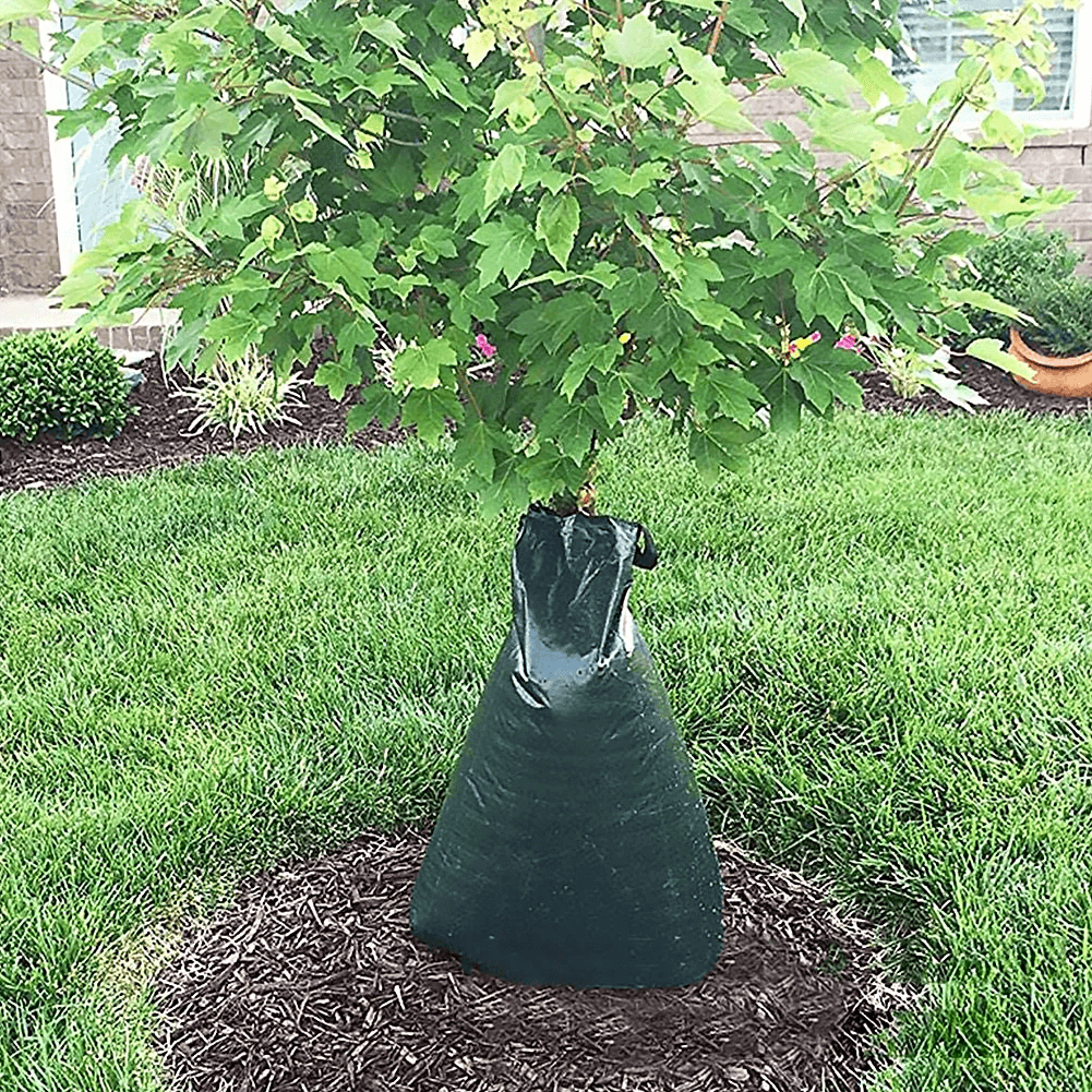 Sac d'arrosage d'arbre de 20 gallons Sacs d'irrigation goutte à goutte pour plantes de jardin Sac goutteur suspendu à libération lente