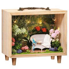 CUTEROOM DIY Boîte en bois Série Hanamaji Trilogie Maison de poupée Modèle Jouet Cadeau Décoration pour petite amie et enfant