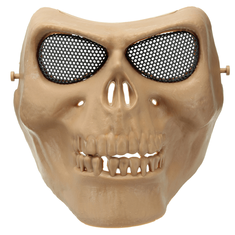 Halloween Costumes Skull Masks Retro Imitation Metal Terror Masks Half Face