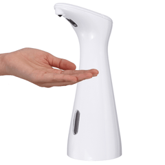 Dispensador de jabón automático de 200 ml, sin contacto, espuma ABS, jabón de manos, sensor inteligente