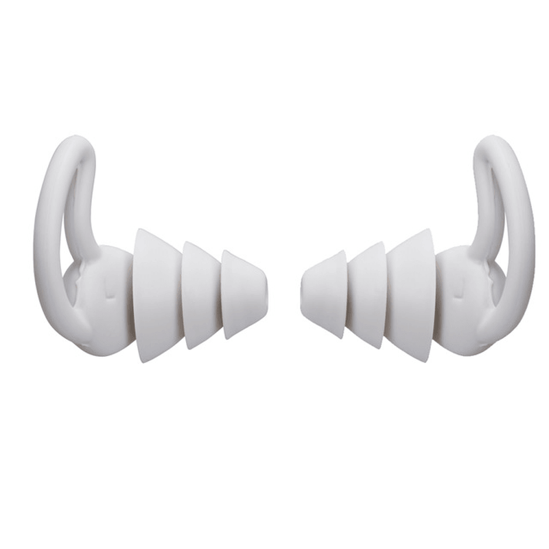 1 paire de bouchons d'oreille de protection en silicone souple, étanches, anti-bruit, pour voyage, sommeil et ronflement