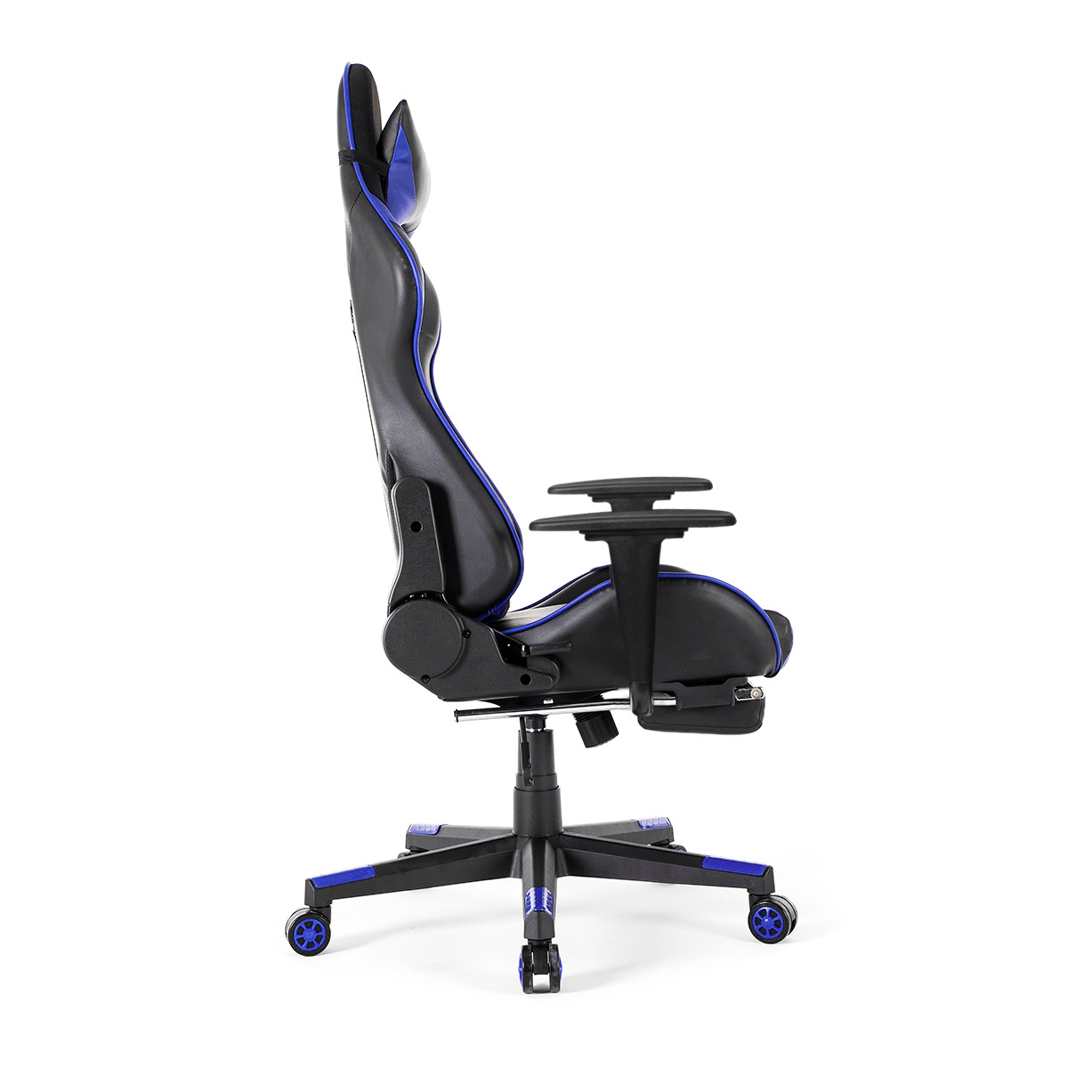 Ergonomic High Back Office Chair Racing Style Reclining Chair Adjustable Rotating Lift Chair PU Leather Gaming Chair Laptop Desk Chair with Footrest