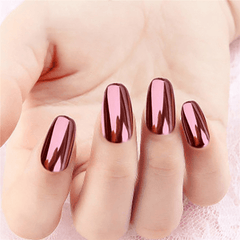 2 Rose Gold Chrome Nail Powder Mirror Effect Nail Pigment Gel Polish Salon Dust for Manicure and Makeup