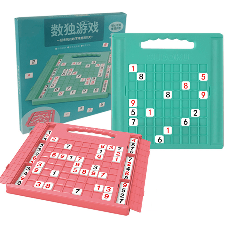 Juego de mesa creativo de ajedrez con forma de cubo, sudoku, matemáticas, entrenamiento de pensamiento, batalla, rompecabezas interactivo entre padres e hijos, juguetes educativos para niños, regalo