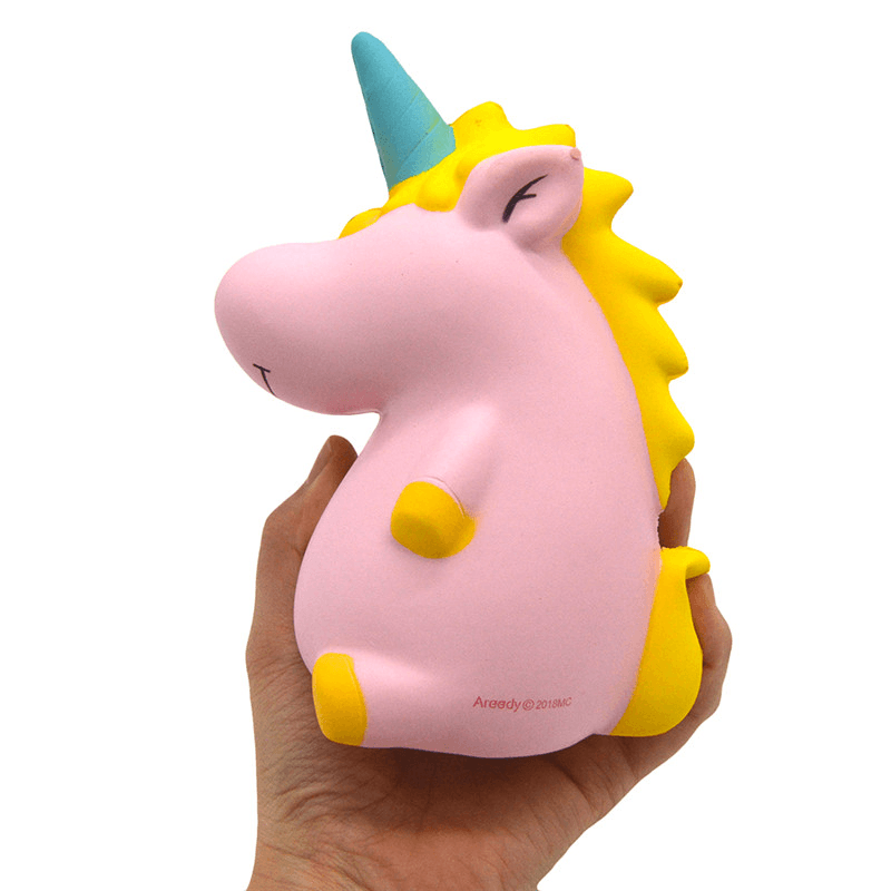 Areedy Squishy Baby Unicorn Hippo 14Cm*10Cm*8Cm Licensed Super Slow Rising Cute Pink Scented Original Package