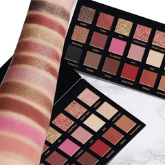 Paleta de sombras de ojos de 18 colores, serie rosa, paleta de sombras de ojos Power, maquillaje de ojos para mujeres, cosmético