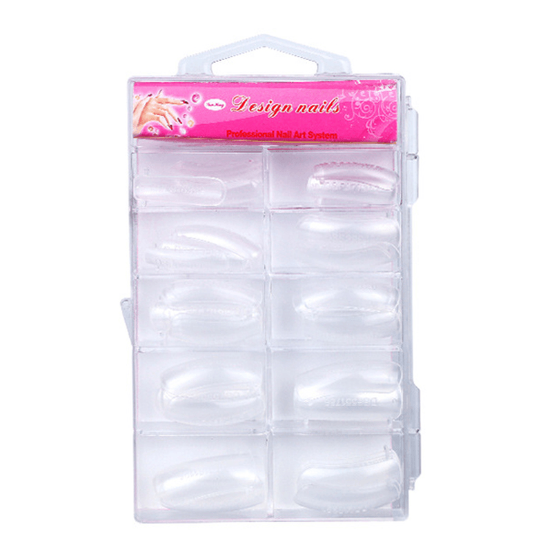 Kit de 100 faux ongles en gel UV pour extensions et construction rapide de 10 ml