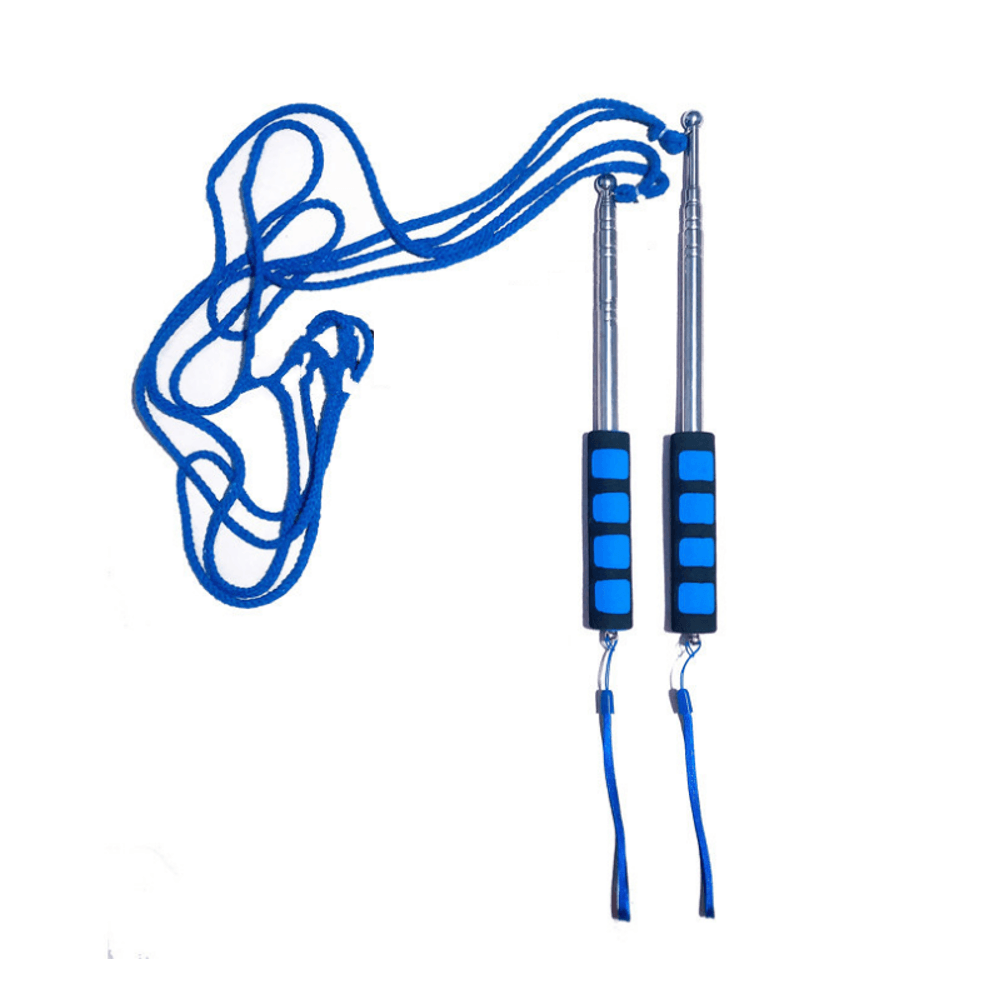 Bâton à bulles rétractable en acier inoxydable à double tige de 120 cm pour la fabrication de bulles géantes