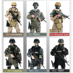 12 pouces 300 mm 1/6 uniforme militaire armée soldat ensemble modèle SWAT SDU jeu de combat figurine jouets cadeau