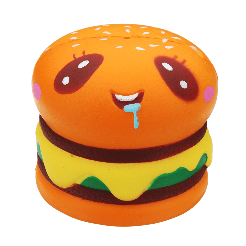 Burger Cat Squishy 8*8.5 CM Slow Rising Collection Gift Soft Fun Animal Toy