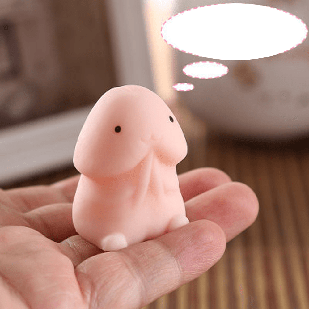 Creative Pink Cute Soft Chest Pinch Solution Pressure Vent Ball Stress Relievers Toy for Adult Kids Gift