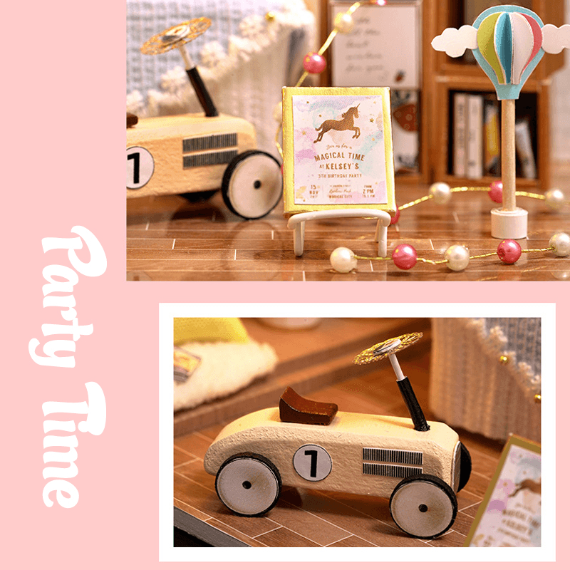 Kits de casa de muñecas en miniatura de madera para armar a mano, escala 1:32, con muebles y luz LED, para colección de regalos, decoración del hogar