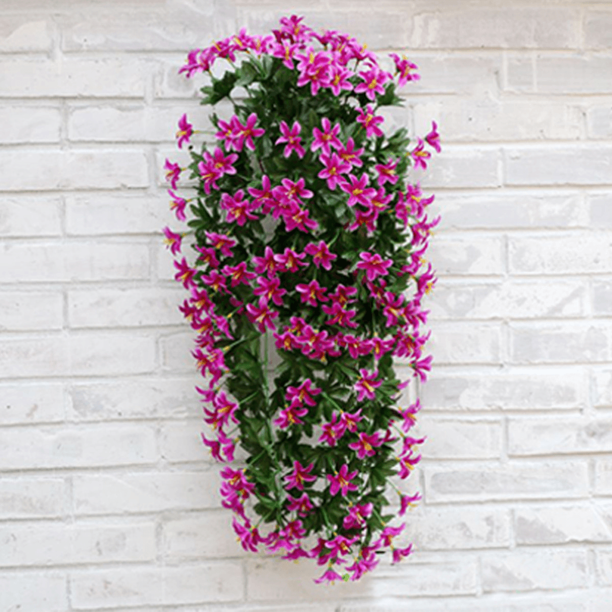 1 bouquet de fleurs de lys artificielles en soie, guirlande de vigne, décorations de mariage à suspendre pour la maison 