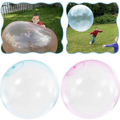 Bola de burbujas gigante inflable multicolor de 120 cm con relleno de agua, juguetes para niños, regalo de juego