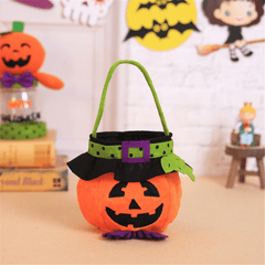 Bolsa de mano de Halloween, bolsa de calabaza de bruja, bolsa de dulces para disfraces de cosplay, juguetes de decoración