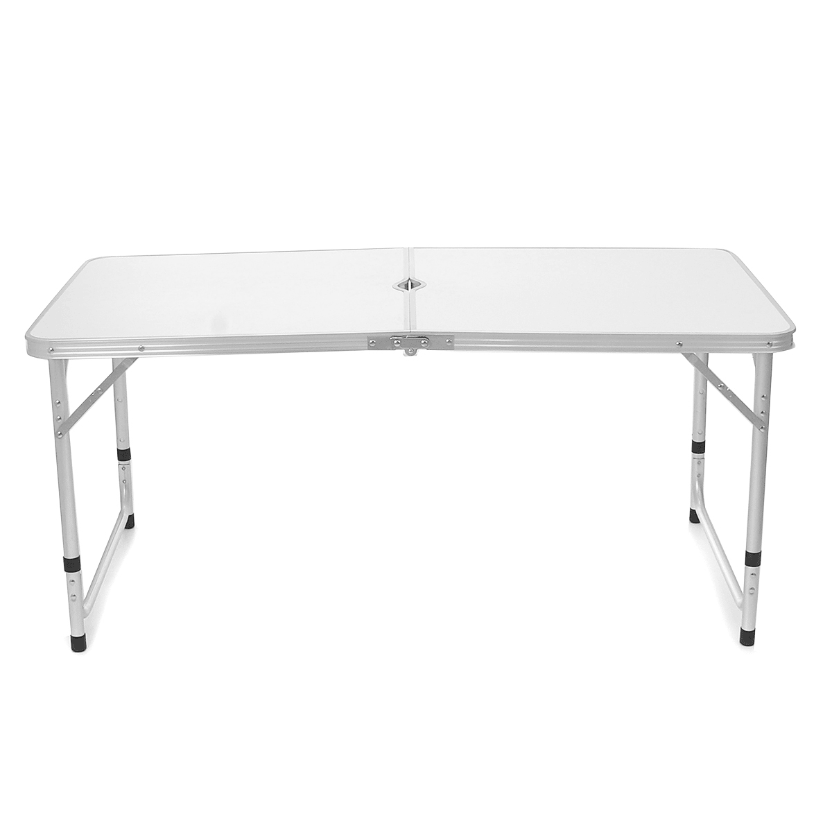 Table pliante portable en alliage d'aluminium 120 x 60 cm, hauteur réglable, pour barbecue, camping, pique-nique, intérieur et extérieur