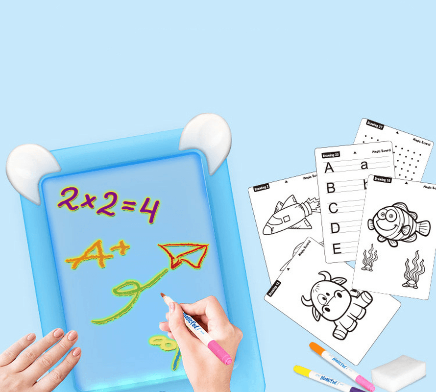 Tablero de dibujo mágico 3D, tableta de escritura LED, panel de visualización LED para niños y adultos, tableta luminosa, juguete de dibujo