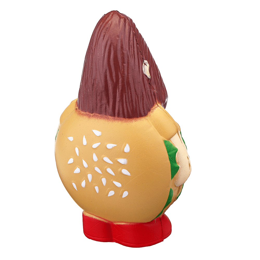 Burger Man Squishy 12,5 cm Hamburger drôle Jumbo Slow Rising Rebound Toys avec emballage