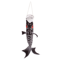 Bandera de carpa Koi Nobori de estilo japonés de 40 cm, manga de viento, pez Koinobori, cometa impermeable, mascota, artesanía, decoración colgante