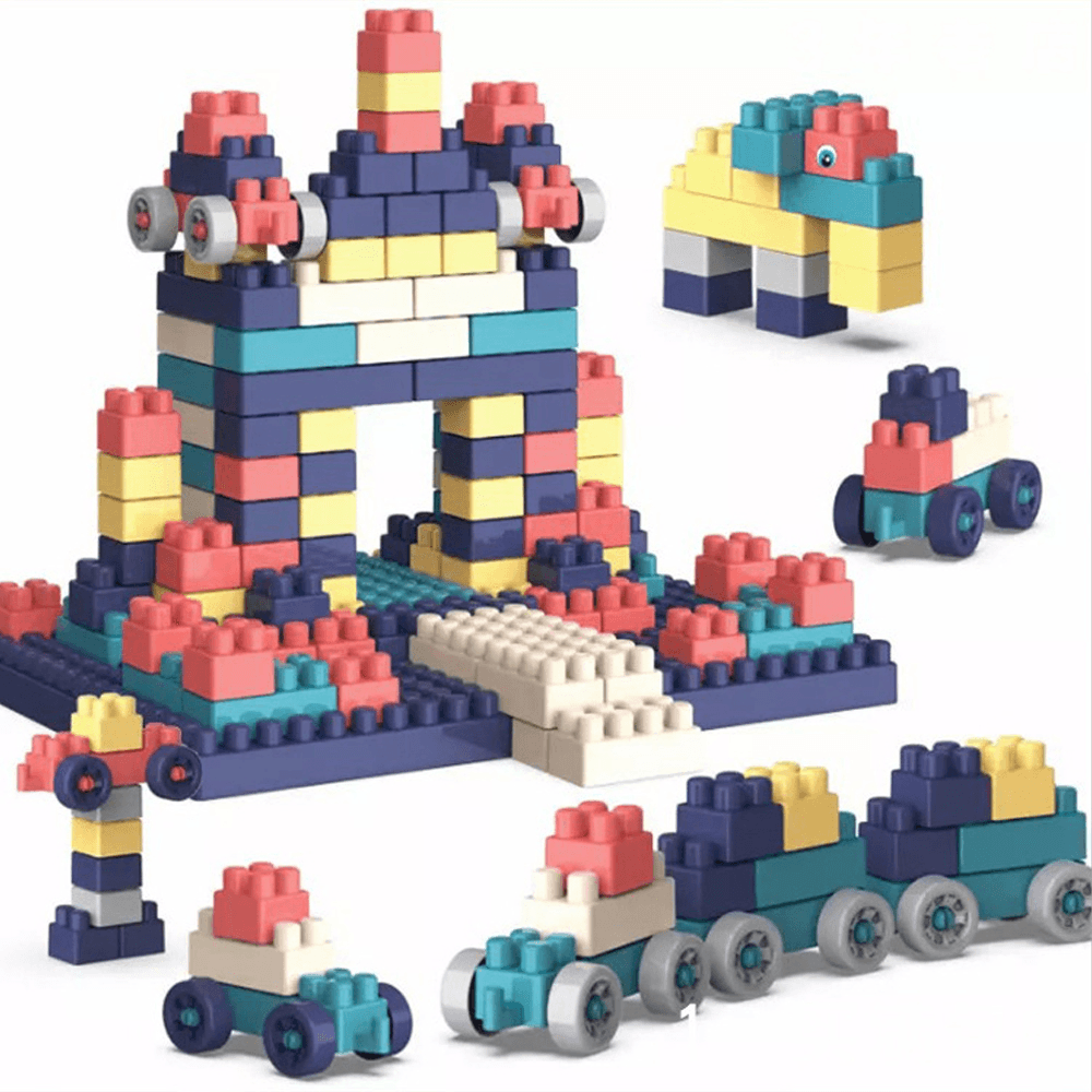 360 Pcs Large Particle Building Blocks Park Set DIY Assembly Multi-Shape Puzzle Educational Toy for Kids Gift