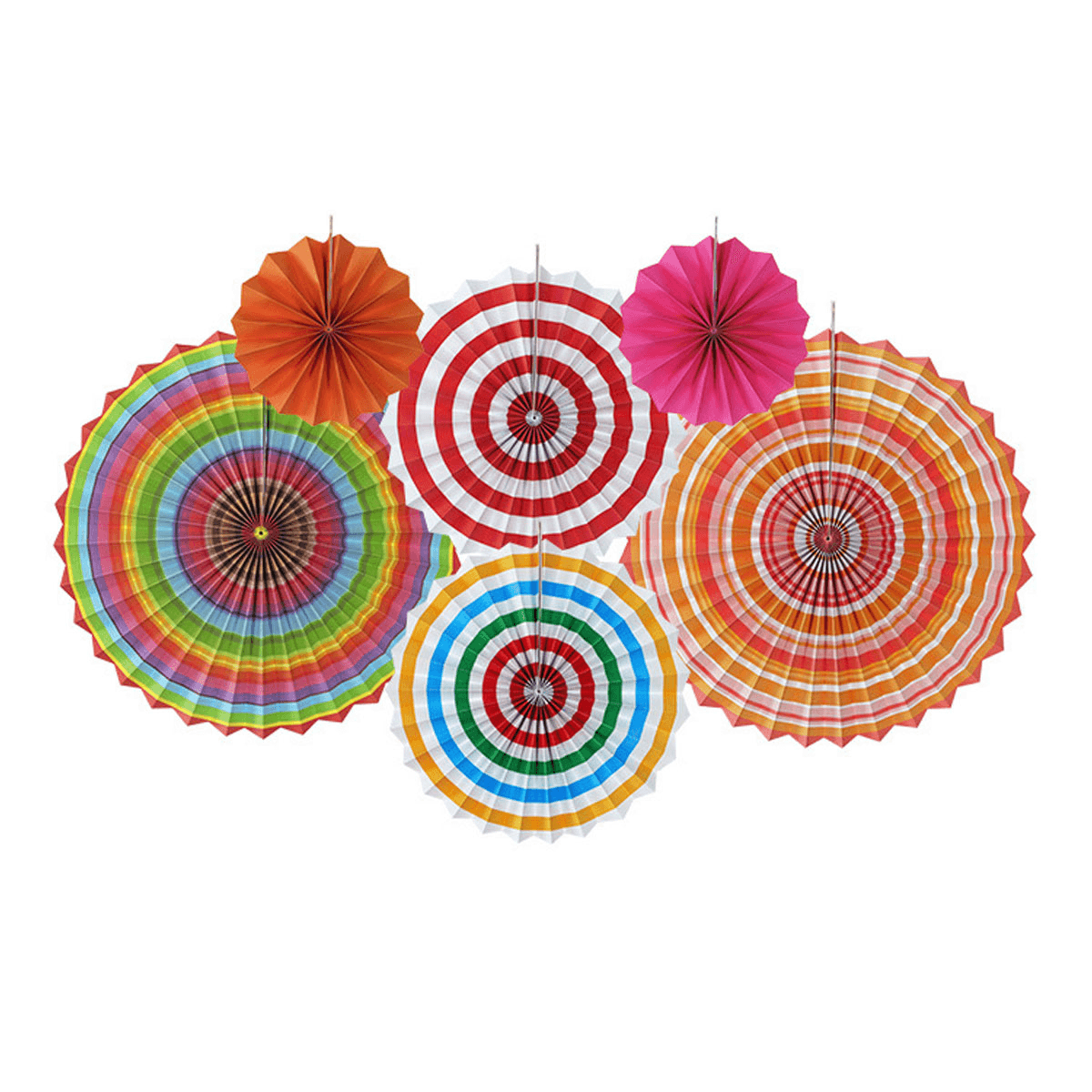 Eid Ramadan Vibrant Decor Colourful Fan Out Display Lantern Colour Decorations