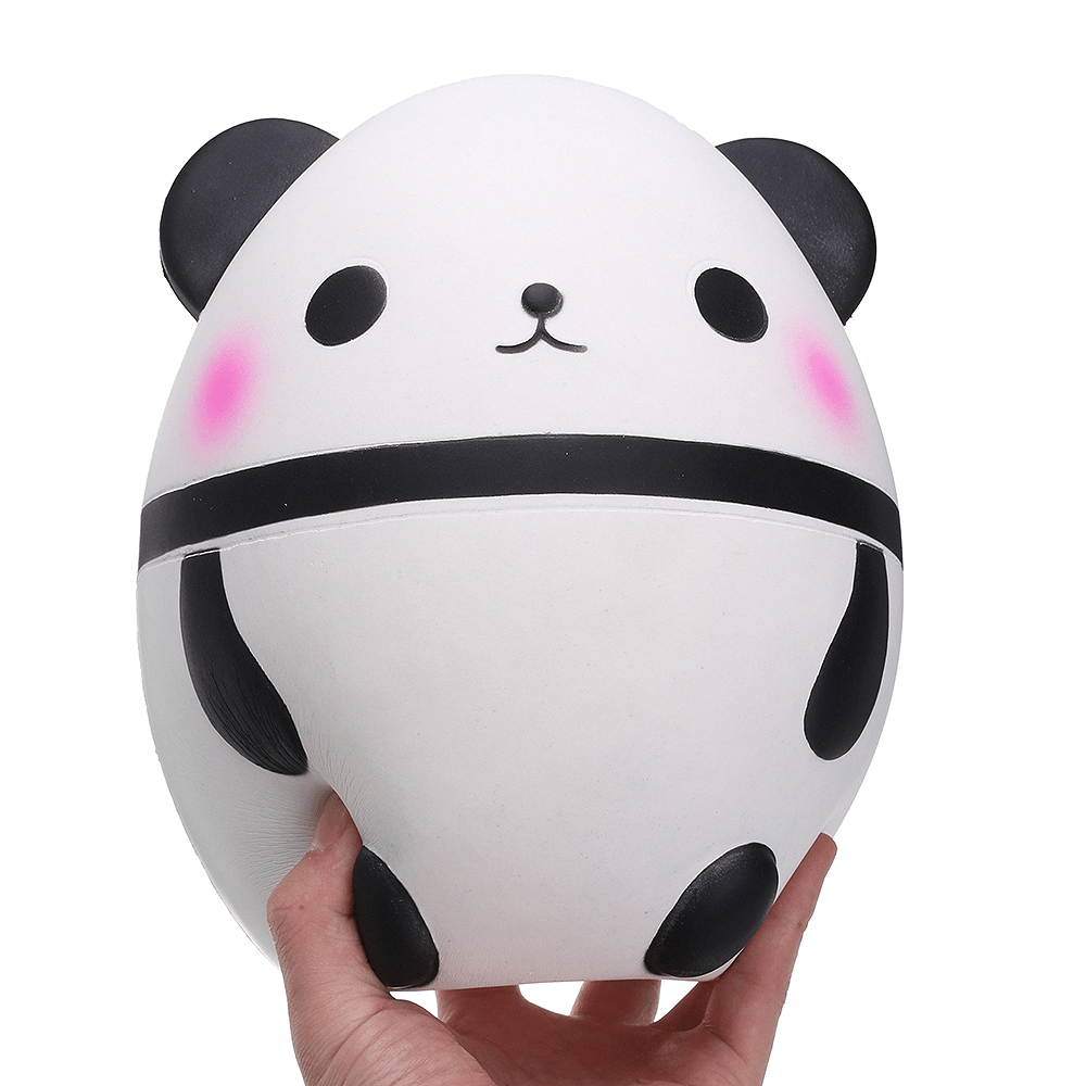 Huevo de panda gigante blando de 25 cm que crece lentamente, juguete gigante descomunal, regalo decorativo