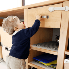 Lot de 10 verrous de sécurité mignons pour bébé, pour armoire, tiroir, réfrigérateur, meubles, porte sécurisée pour enfant, nourrisson, enfants