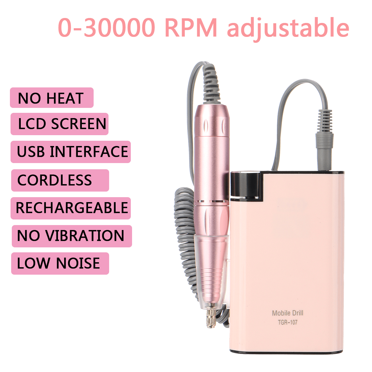 Charging 110 ~ 220V Wide Voltage Portable Nail Polisher