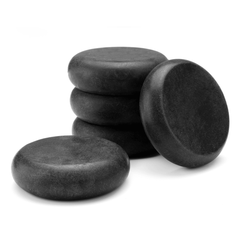 Lot de 10 pierres de massage chaudes en basalte naturel de 2,34 pouces