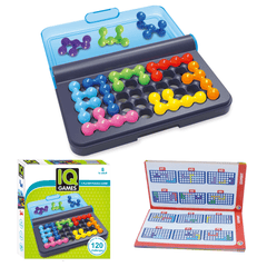 Bloques de construcción de pensamiento lógico en 3D, juego de viaje, cadena variada, botón, inteligencia, juego de mesa, rompecabezas de coeficiente intelectual, juguete educativo para niños, regalo