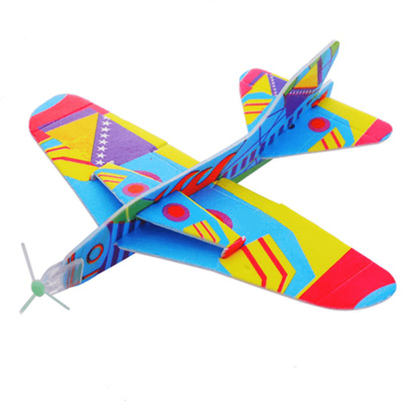 1 pieza de avión planeador volador de PU, juguete para regalo, bolsa de relleno para fiesta de cumpleaños y Navidad, 20,5 cm, color aleatorio