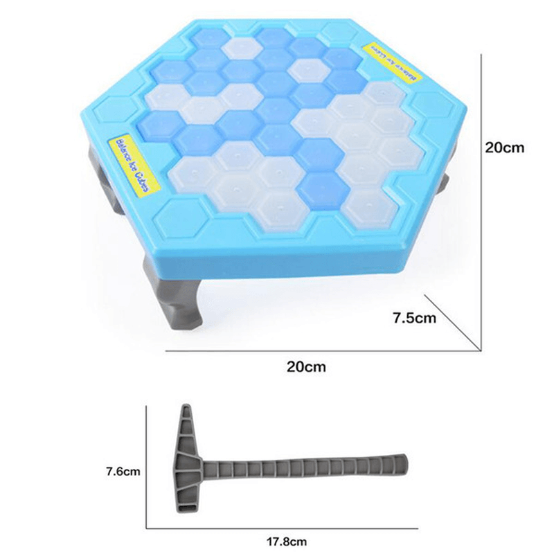 FUNTOK save Penguin Ice Kids Puzzle Game Break Ice Block Hammer Trap Party Toy Pretend Icebreaker