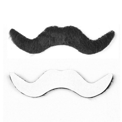 Lot de 12 faux jouets autocollants pour déguisement de moustache pour Halloween