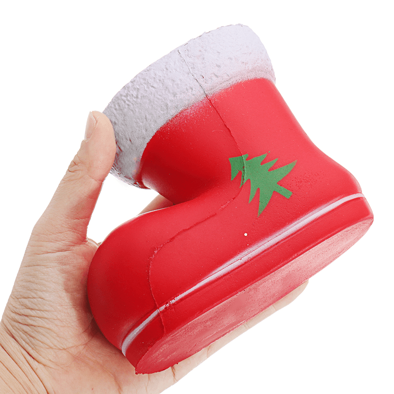 Chameleon Squishy Christmas Boots Santa Clause Boot Slow Rising with Packaging Gift Decor Toy