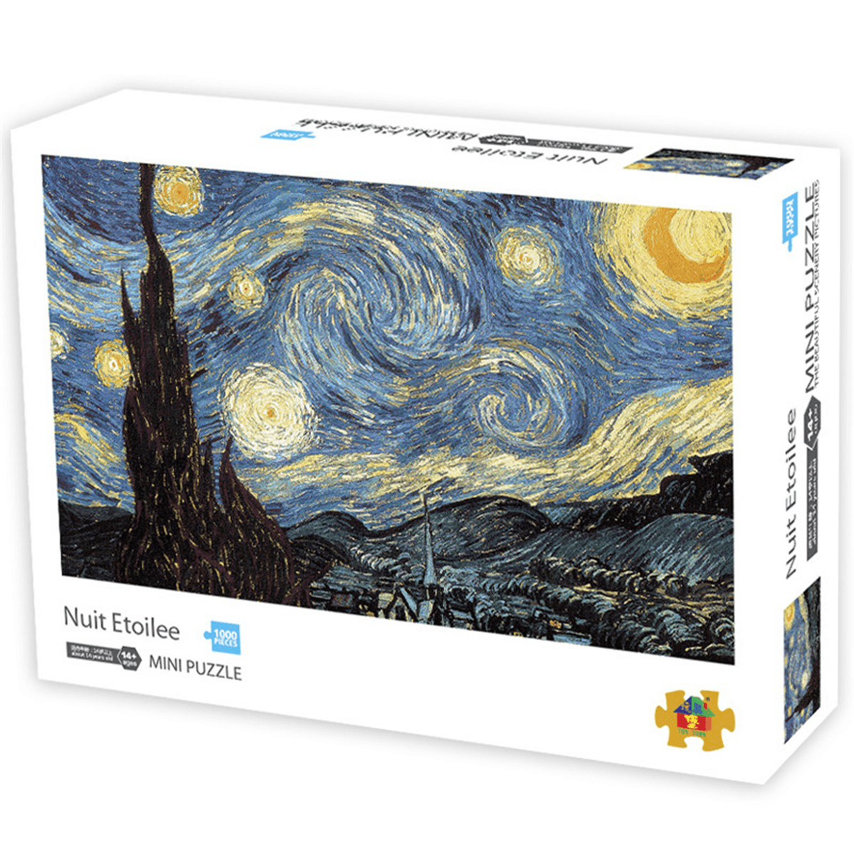 1000 pièces Nuit Etoilee DIY Assemblage Puzzles Paysage Image Jeux Éducatifs Jouet pour Adultes Enfants Joli Cadeau