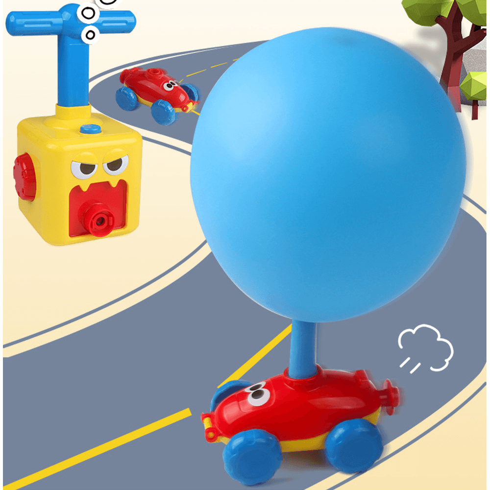 Voiture à ballons gonflables pour enfants Voiture à ballons gonflables pour bébé Jouets éducatifs d'intérieur