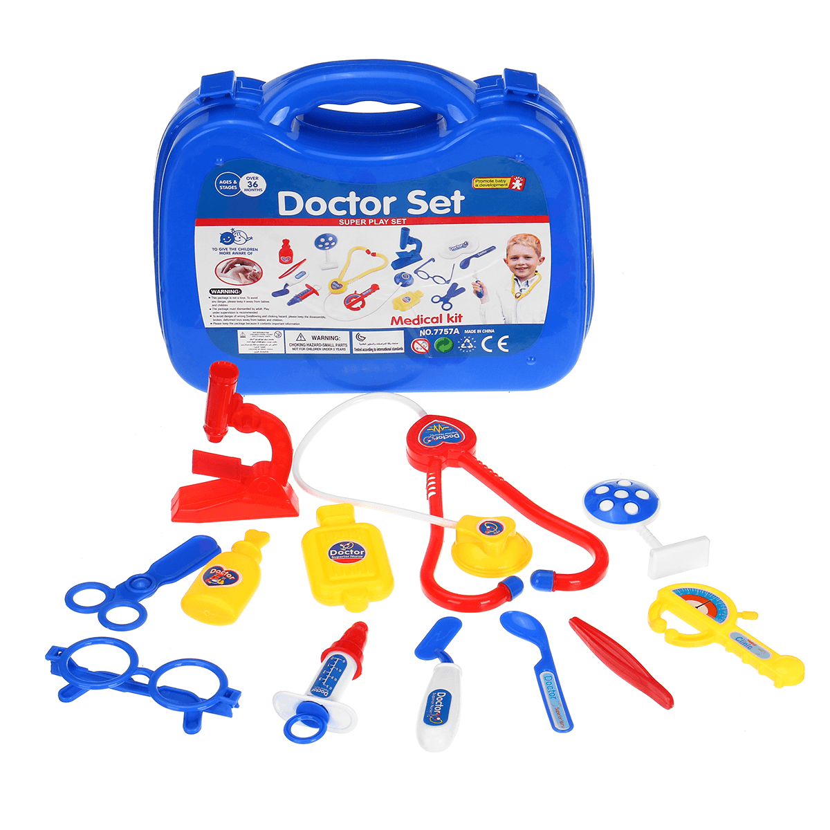 Ensemble d'outils de stéthoscope de médecin et d'infirmière, jeu de rôle de simulation de 13 pièces, jouet éducatif pour enfants, cadeau