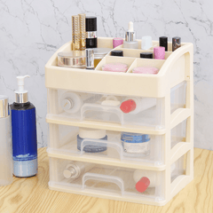 Organisateur de maquillage cosmétique à 1/2/3 couches, boîte de rangement bien rangée, boîte à bijoux, étagère, tiroir