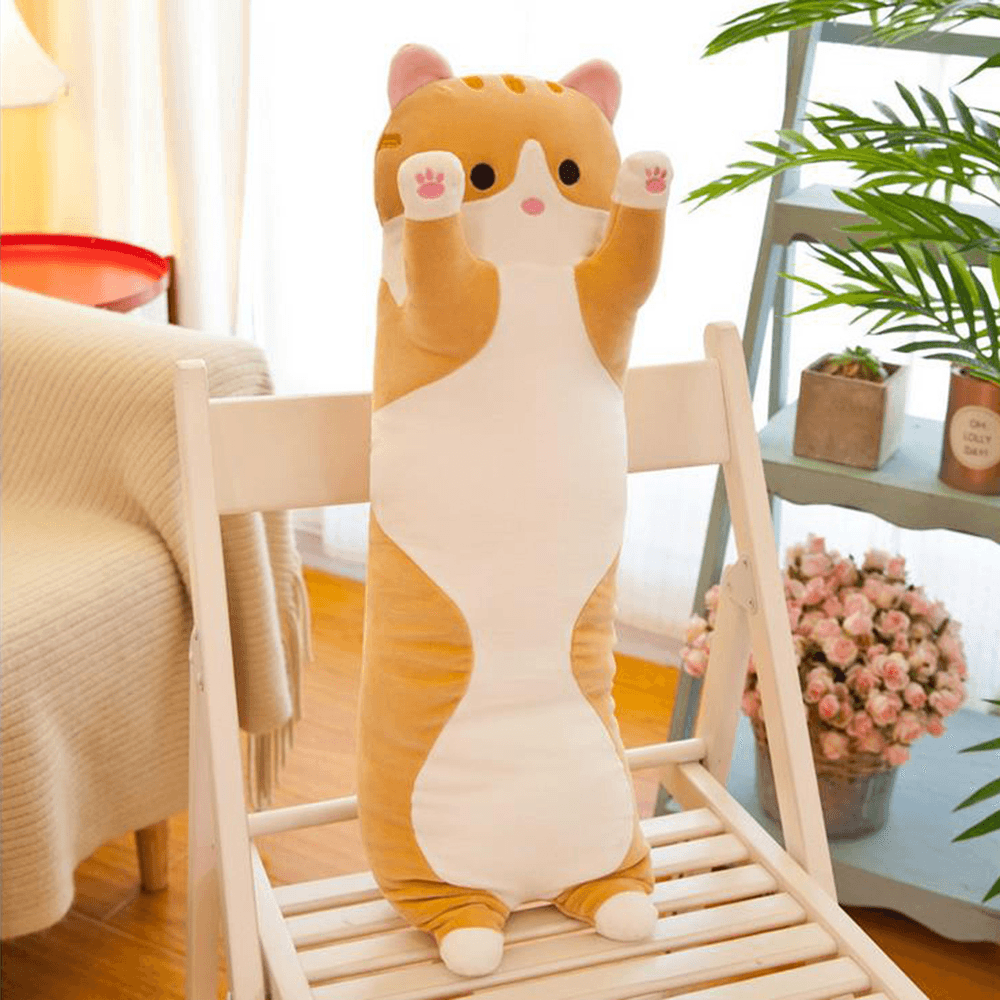 110/130 cm mignon chat en peluche poupée oreiller en peluche douce poupée jouet pour enfants