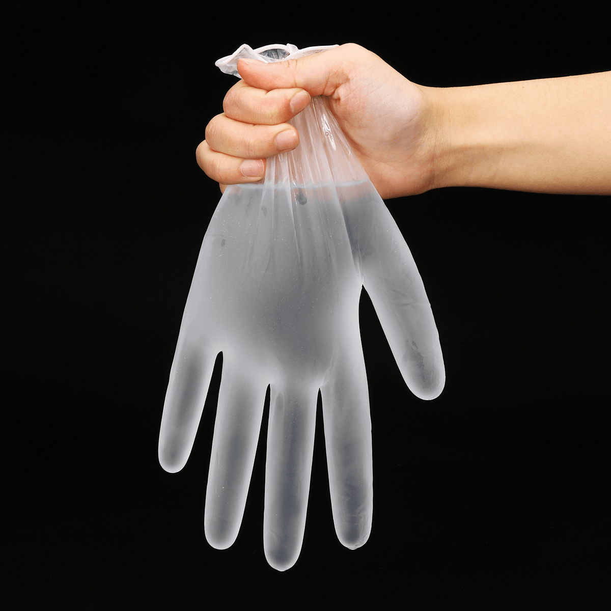 100 piezas/juego de guantes de protección desechables de PVC, guantes de seguridad para el trabajo impermeables de calidad alimentaria