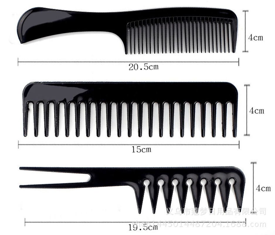 Lot de 10 peignes professionnels pour salon de coiffure, brosse à cheveux, peignes de coiffure, outils de soins capillaires