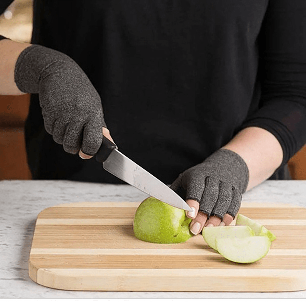 Guantes de presión para artritis Guantes de entrenamiento de rehabilitación transpirables para mantener el calor