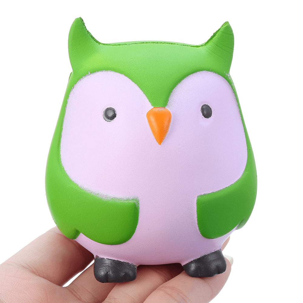 9Cm Soft Squishy Blue Owl Scented Slow Rising Toy with Packaging Stress Relief