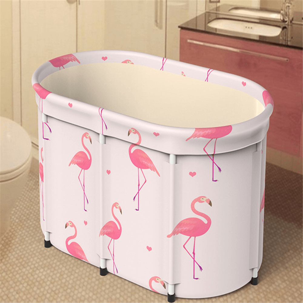 Bath Sauna Adult Folding Bathtub Bath Barrel Household Large Tub Thickened Adult Bath Tub Full Body Hot Tub with Lid Set