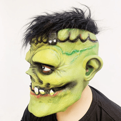 Green Zombie Scary Face Mask for Halloween Toys