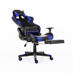 Ergonomic High Back Office Chair Racing Style Reclining Chair Adjustable Rotating Lift Chair PU Leather Gaming Chair Laptop Desk Chair with Footrest