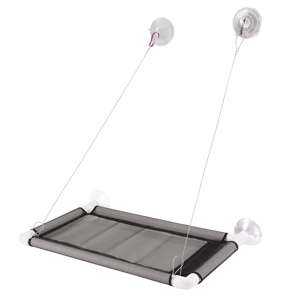 Hamac pour chat Aoerya Charge 35 kg Lavable en machine Lit suspendu doux pour la peau - Toile/grille