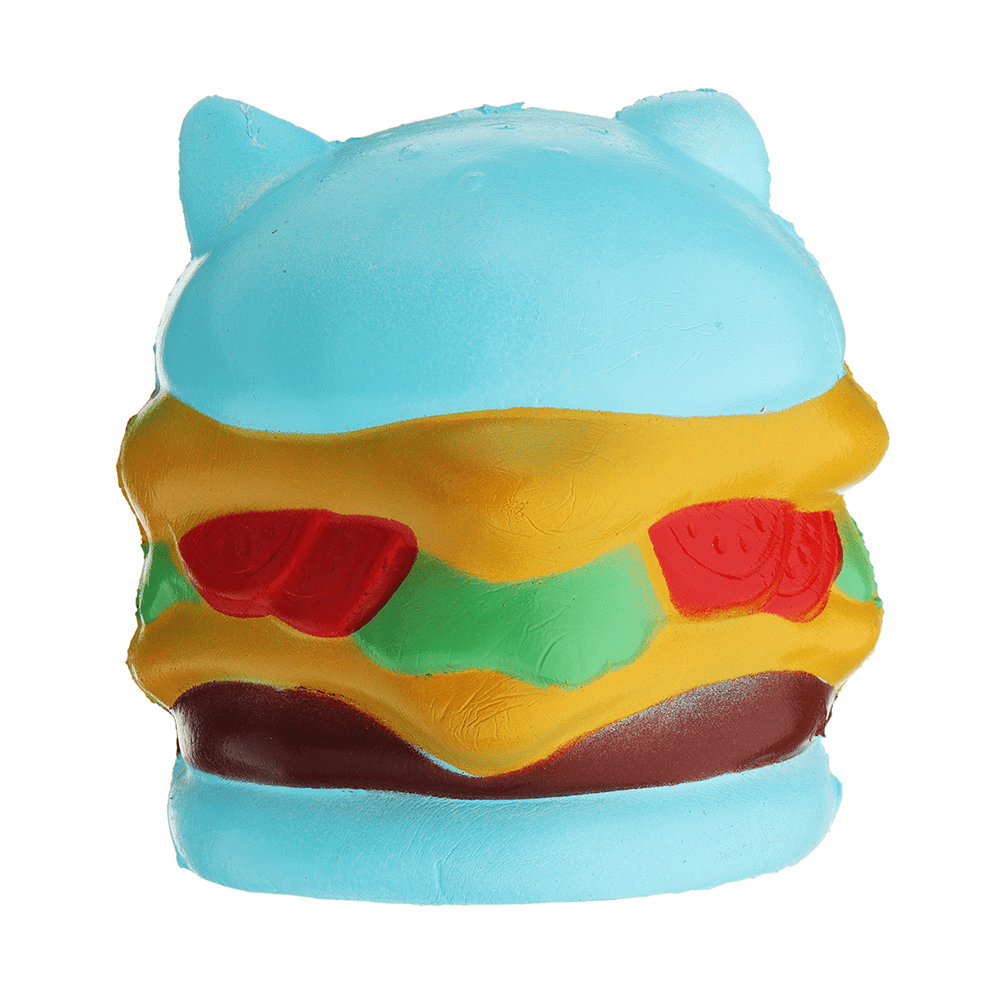 Burger Cat Squishy 10.5*9.5 CM Slow Rising Collection Gift Soft Fun Animal Toy