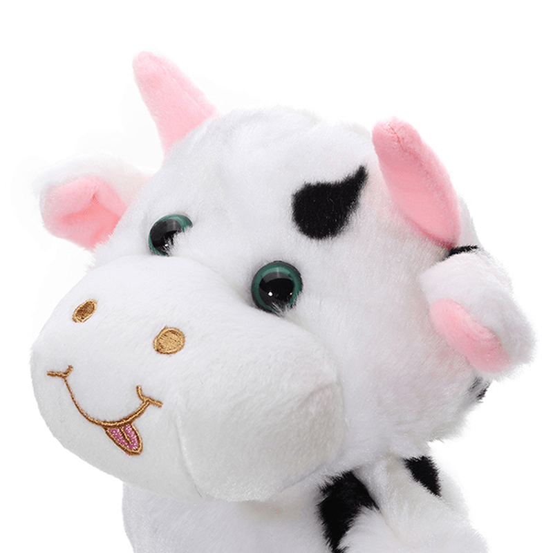 Marionetas de mano de vaca de peluche de 27 cm, juguetes clásicos para niños