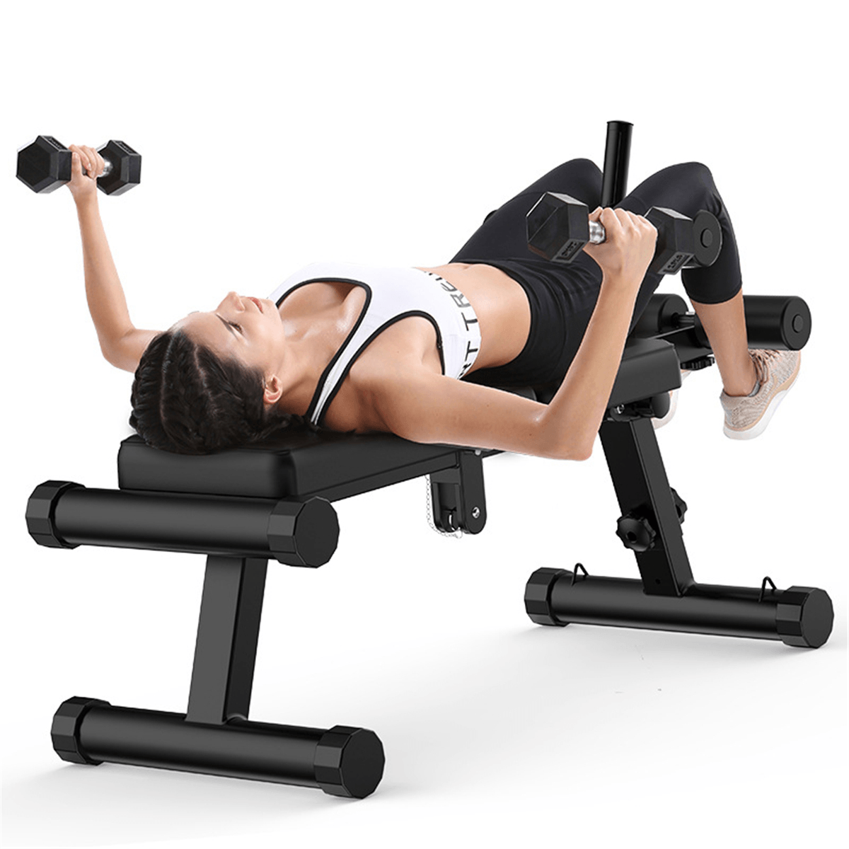 Banco de abdominales ajustable AB Flat Incline Decline Entrenamiento abdominal Crunch